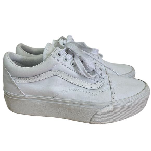 Vans Old Skool Stackform True White Women's Size 10.5 - Picture 1 of 12